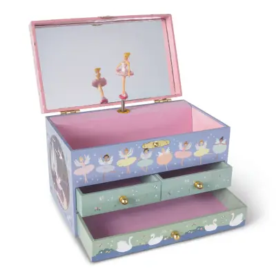 Floss & Rock 3 Çekmeceli Müzikli Mücevher Kutusu / Enchantedaa 43P6389 - 1