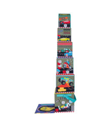 Floss & Rock Ahşap Figürlü Küpler - Cars 49P6070 - 2