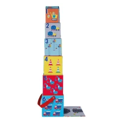 Floss&Rock Ahşap Figürlü Küpler - Construction 49P6072 - 2