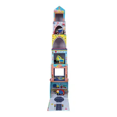 Floss&Rock Ahşap Figürlü Küpler - Construction 49P6072 - 1