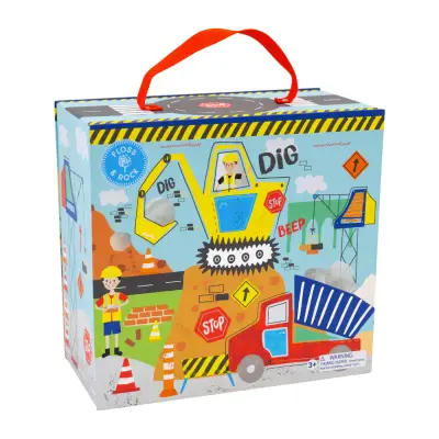 Floss & Rock Ahşap Figürlü Oyun Kutuları / Construction 45P6473 - 3