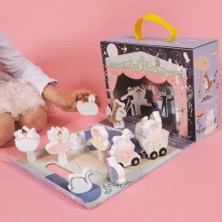 Floss&Rock Ahşap Figürlü Oyun Kutuları - Enchanted 43P6363 - 5