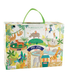 Floss&Rock Ahşap Figürlü Oyun Kutuları - Jungle 41P3658 - 3