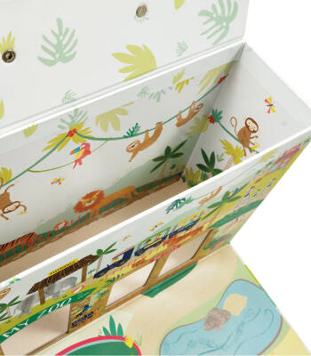 Floss&Rock Ahşap Figürlü Oyun Kutuları - Jungle 41P3658 - 4
