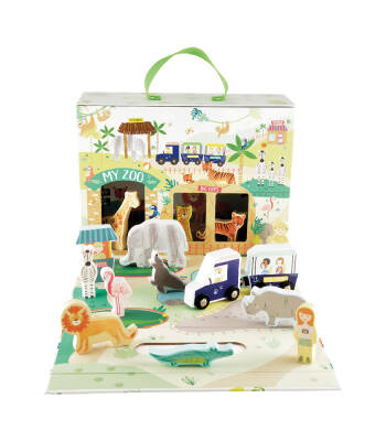 Floss&Rock Ahşap Figürlü Oyun Kutuları - Jungle 41P3658 - 8