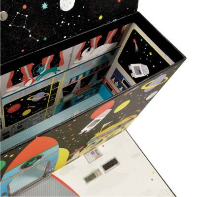 Floss&Rock Ahşap Figürlü Oyun Kutuları - Space 41P3659 - 4