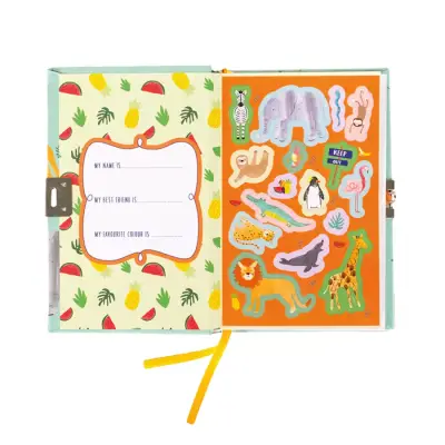 Floss & Rock Kokulu Kilitli Günlük Jungle 48P6029 - 3