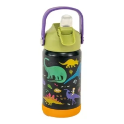 Floss & Rock Paslanmaz Çelik Pipetli Suluk - Dino - 2