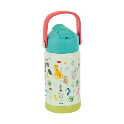 Floss & Rock Paslanmaz Çelik Pipetli Suluk - Jungle - 1