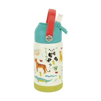 Floss & Rock Paslanmaz Çelik Pipetli Suluk - Jungle - 2