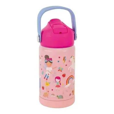 Floss & Rock Paslanmaz Çelik Pipetli Suluk - Rainbow - 1