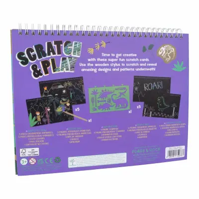 Floss & Rock Scratch And Play Aktivite Kitabı / Dino 47P5973 - 2