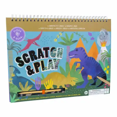 Floss & Rock Scratch And Play Aktivite Kitabı / Dino 47P5973 - 1