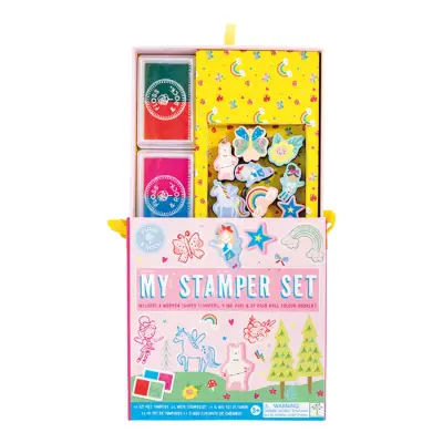 Floss & Rock Stamper Ahşap Baskı Seti / Rainbow Fairy 48P6031 - 2