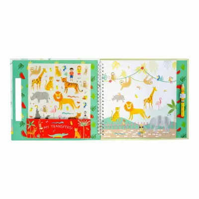 Floss & Rock Transfer Fun Aktivite Kitabı / Jungle 47P5982 - 2