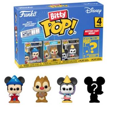 Funko Bitty POP: Disney- Sorcerer Mickey 4'lü Paket 71321 - 1