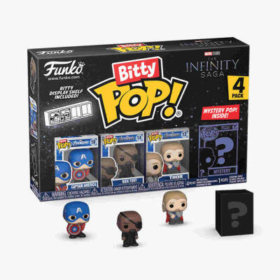 Funko Bitty POP Figür: Marvel - Captain America 4'lü Paket 71503 - 1