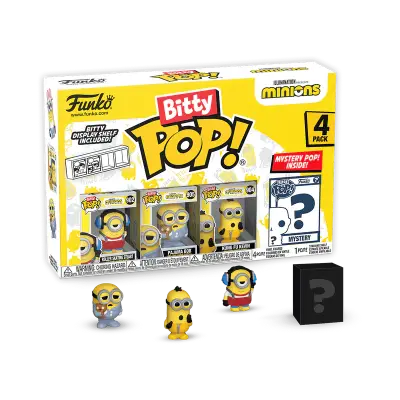 Funko Bitty Pop Minions - Roller Skating Stuart 4'Lü Paket 73037 - 1