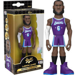 Funko Gold Premium Figür:NBA 5 Los Angeles Lakers Lebron James Cıty Unıform Chase - 1