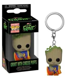 Funko POP Anahtarlık Marvel: I Am Groot: Groot Wıth Cheese Puffs 70648 - 1