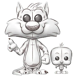 Funko Pop Animation Looney Tunes - Sylvester & Tweety (Sketched) 86287 - 2
