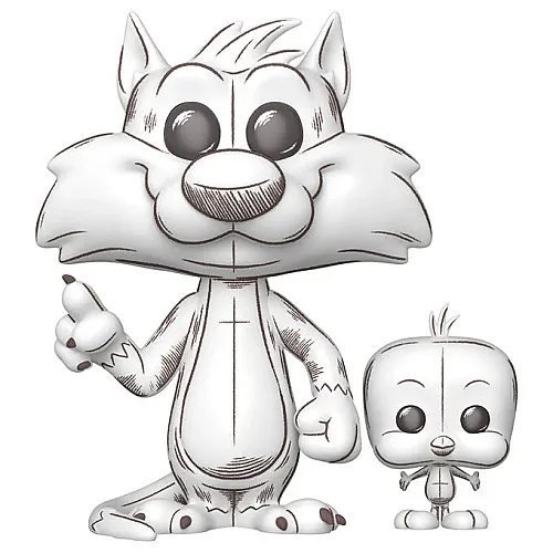 Funko Pop Animation Looney Tunes - Sylvester & Tweety (Sketched) 86287 - 2