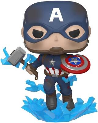 Funko POP Marvel: Endgame - Captain America W/ Brokenshield&Mjolnir 45137 - 1