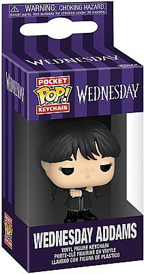 Funko Pop TV Anahtarlık: The Addams Family- Wednesday Addams (Black Coat) - 2