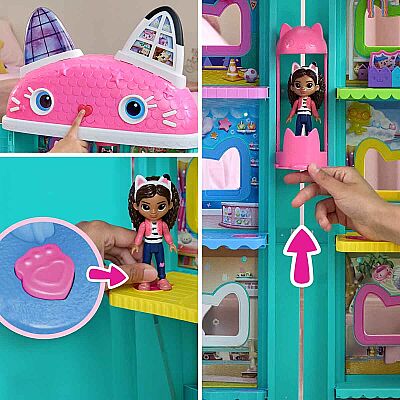 Gabby’s Dollhouse Sesli ve Işıklı İnteraktif Oyun Evi - 73 cm - 5