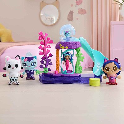 Gabby’s Dollhouse MerCat’in Renkli Kedi Akvaryumu Oyun Seti - 3