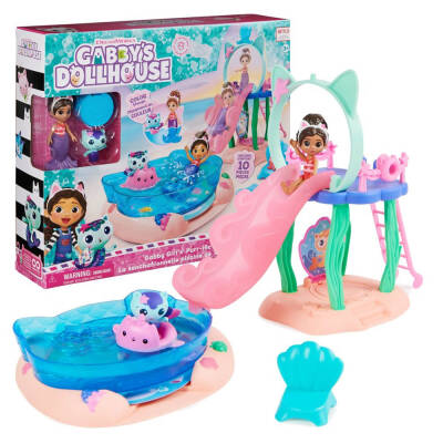 Gabby's Dollhouse Gabby ve Süslü Kedi Havuz Oyun Seti 6067878 - 5