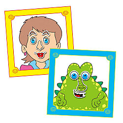 Galt Funny Faces Sticker Book Aktivite Kitabı A3069A - 2
