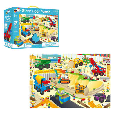 Galt Giant Floor Puzzle Contruction 30 Parça 3-6 Yaş Yapboz A1013K - 1