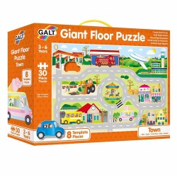 Galt Giant Floor Puzzle Town 30 parça 3-6 Yaş Yapboz 1005023 - 1