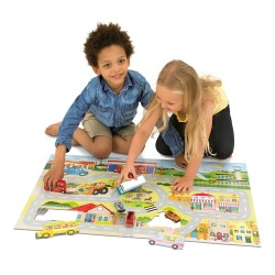 Galt Giant Floor Puzzle Town 30 Parça 3-6 Yaş Yapboz 1005023 - 3