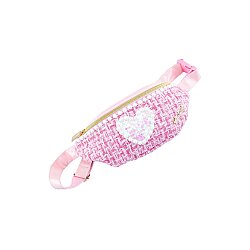 Girabrilla İncili Tweed Bel Çantası Tm-1086 Pembe - 1