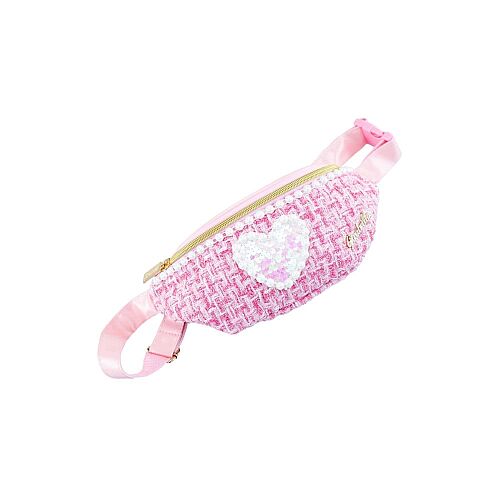 Girabrilla İncili Tweed Bel Çantası Tm-1086 Pembe - 1