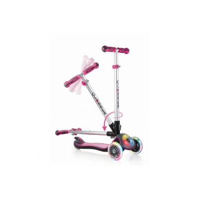Globber Elite Deluxe Flash Full Işıklı Scooter - Pembe 449-110 - 5