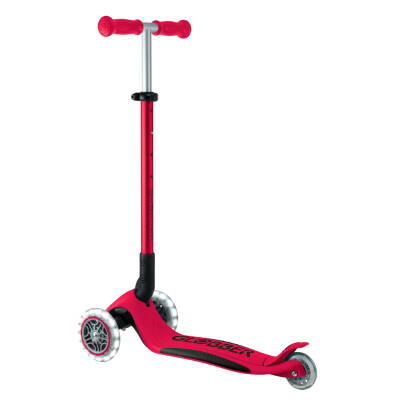 Globber Elite Deluxe Işıklı Scooter - Kırmızı 439-602 - 4