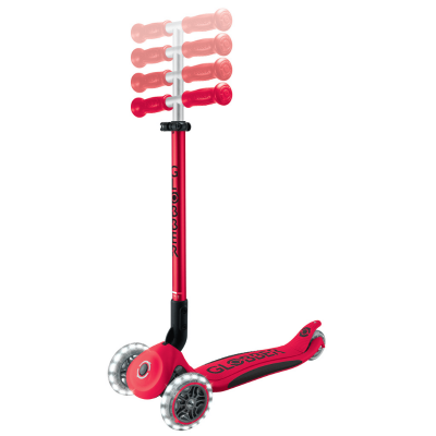 Globber Elite Deluxe Işıklı Scooter - Kırmızı 439-602 - 2