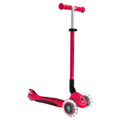 Globber Elite Deluxe Işıklı Scooter - Kırmızı 439-602 - 1