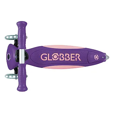 Globber Elite Deluxe Işıklı Scooter - Koyu Mor - 3