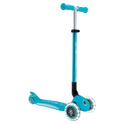 Globber Elite Deluxe Işıklı Scooter - Mavi 439-605 - 1