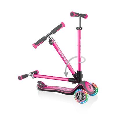 Globber Elite Deluxe Işıklı Scooter - Pembe 444-410 - 3