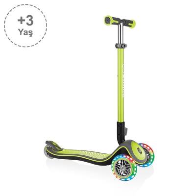 Globber Elite Deluxe Işıklı Scooter - Yeşil 444-406 - 1