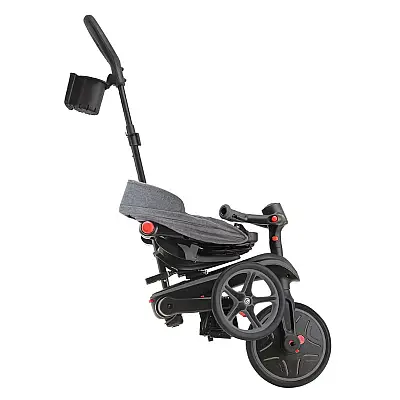 Globber Explorer 4in1 Katlanabilir Bisiklet - Siyah/Gri 732-120 - 4