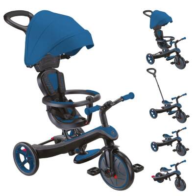 Globber Explorer 4in1 Trike Bisiklet - Kraliyet Mavisi 634-100 - 1