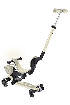 Globber Go Up Baby 360 Işıklı Scooter - Koyu Bej 844-466 - 4