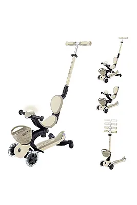 Globber Go Up Baby 360 Işıklı Scooter - Koyu Bej 844-466 - 2
