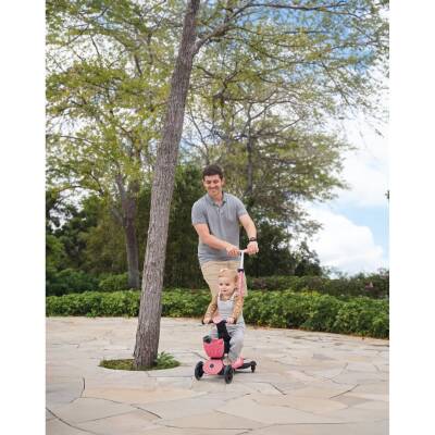 Globber Go Up Baby 360 Işıklı Scooter - Koyu Pastel Pembe 844-210 - 8